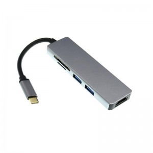 USB Type C To HDMI+2 x USB 3.0+SD Card reader Hub