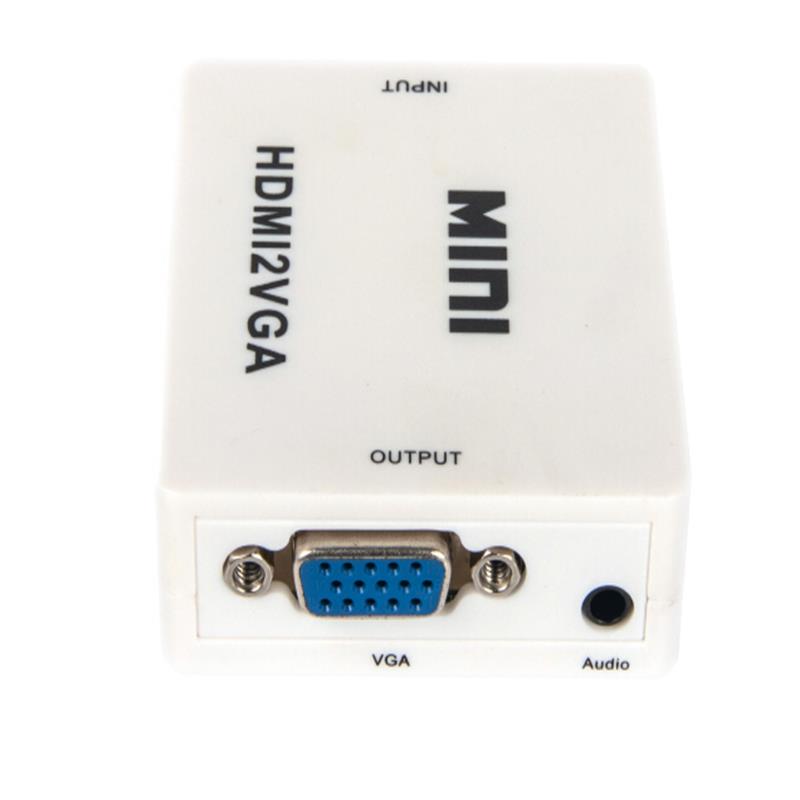 Mini Size HDMI To VGA+Audio Converter 1080P