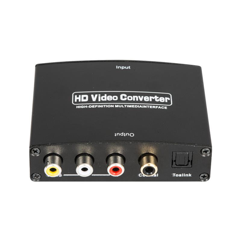 HDMI TO AV+Digital Audio Converter Auto Scaler 1080P