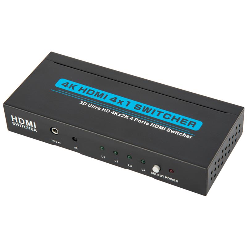 V1.4 4K/30Hz HDMI 4x1 Switcher Support 3D Ultra HD 4K*2K/30Hz