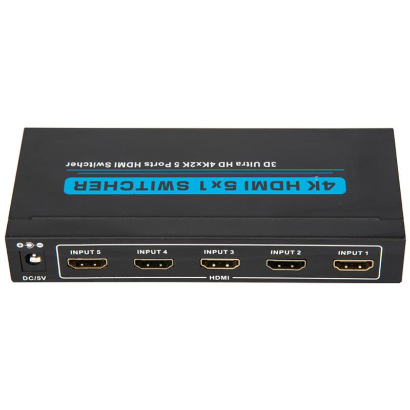 V1.4 4K/30Hz HDMI 5x1 Switcher Support 3D Ultra HD 4K*2K/30Hz