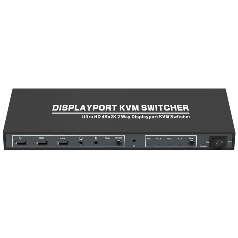 1.2 Displayport KVM 4x1 Switcher Support 3D Ultra HD 4Kx2K@60Hz