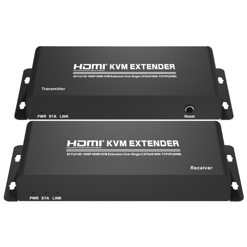 HDMI KVM Extender 200m Over Single CAT5e/6 With TCP/IP Support Full HD 1080P