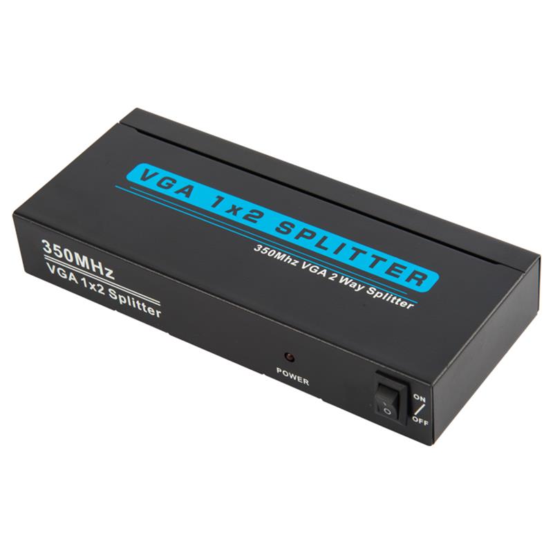 350MHz 2 Way VGA 1x2 Splitter Support 1080P